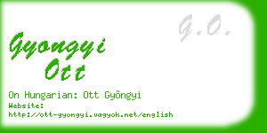 gyongyi ott business card